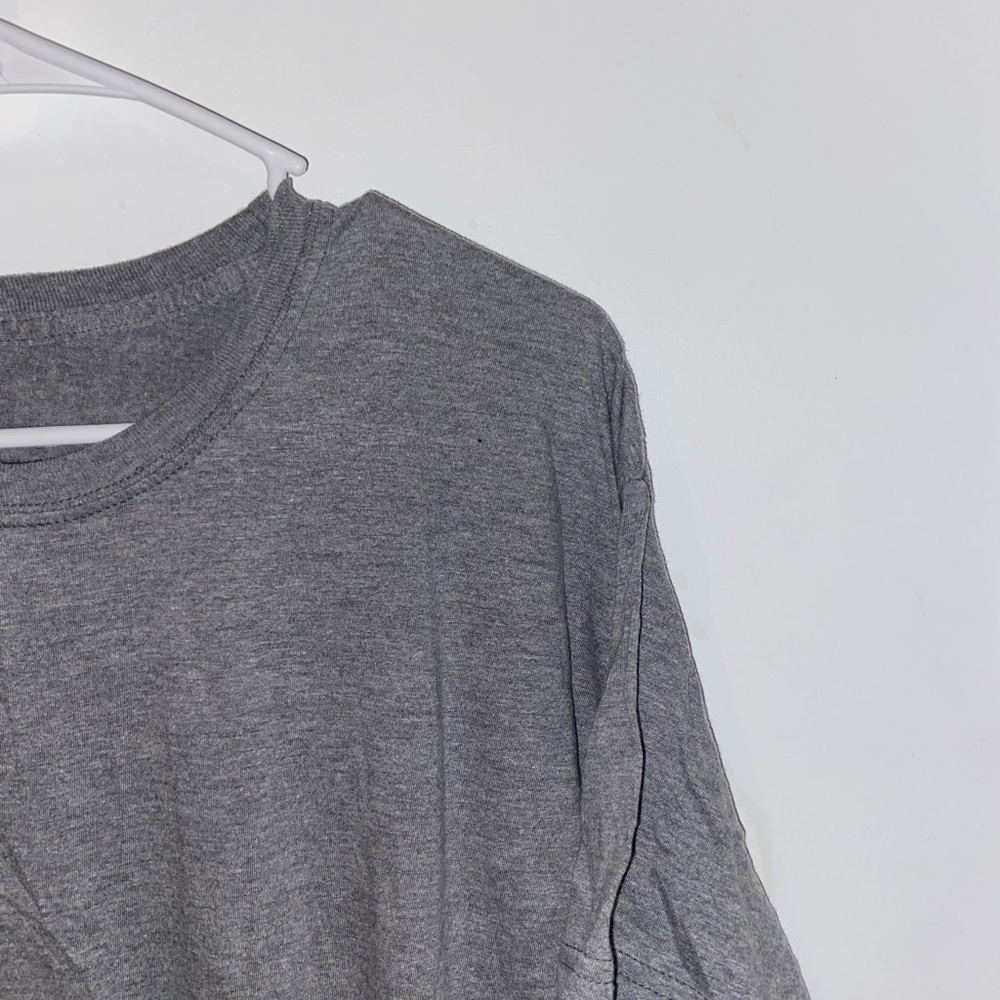 Hanes tag-less gray tee, XL